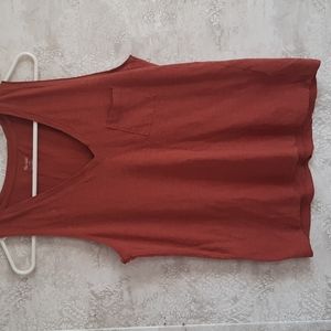 Madewell v neck tank
